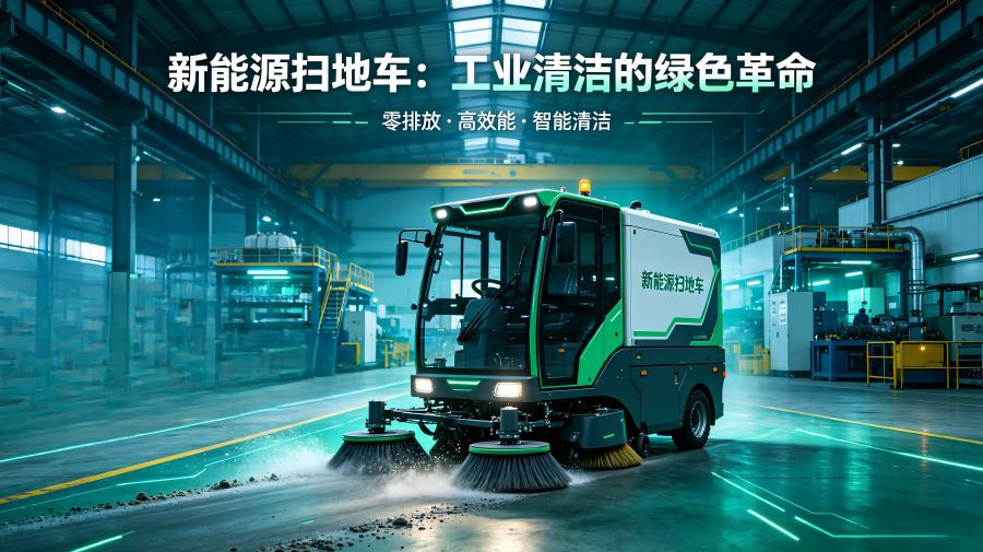爱开拓新能源扫地车：工业清洁的零碳革命